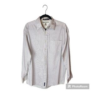 Tommy Hilfiger Vintage Red and Blue Striped Button Down Shirt Size‎ Medium
